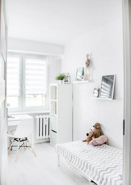 Zona de descanso en dormitorio infantil