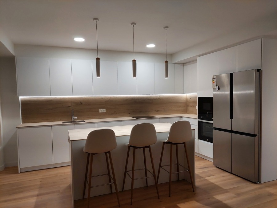 Iluminación en el hogar: cocina con iluminación focal