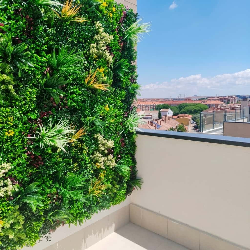Jardinera vertical para terraza